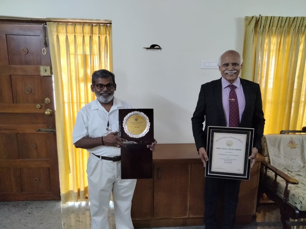 IEI Coimbatore Local Centre award
